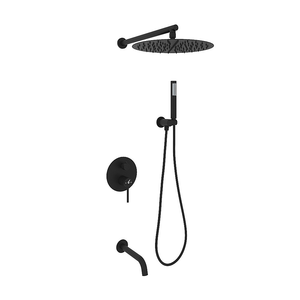 Душевая система Oliveeka Y OL-88939017-MB черная матовая купить в интернет-магазине сантехники Sanbest