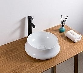 Раковина накладная Gid Esfera 40 N9426 51145 белая купить в интернет-магазине Sanbest