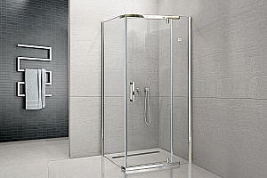 Душевой уголок Royal Bath RB HPVD-T-CH 90х90 стекло прозрачное/профиль хром купить в интернет-магазине Sanbest
