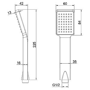 Душевая лейка Melana 610189 Tondo купить в интернет-магазине сантехники Sanbest