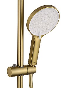 Душевая система с термостатом WONZON & WOGHAND The ONE WW-B3094-BG брашированное золото купить в интернет-магазине сантехники Sanbest