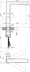 Смеситель для кухни Ravak PURI X070143 хром купить в интернет-магазине сантехники Sanbest