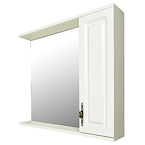 Зеркало со шкафом Loranto Janet CS00049713 80 ольха купить в интернет-магазине сантехники Sanbest