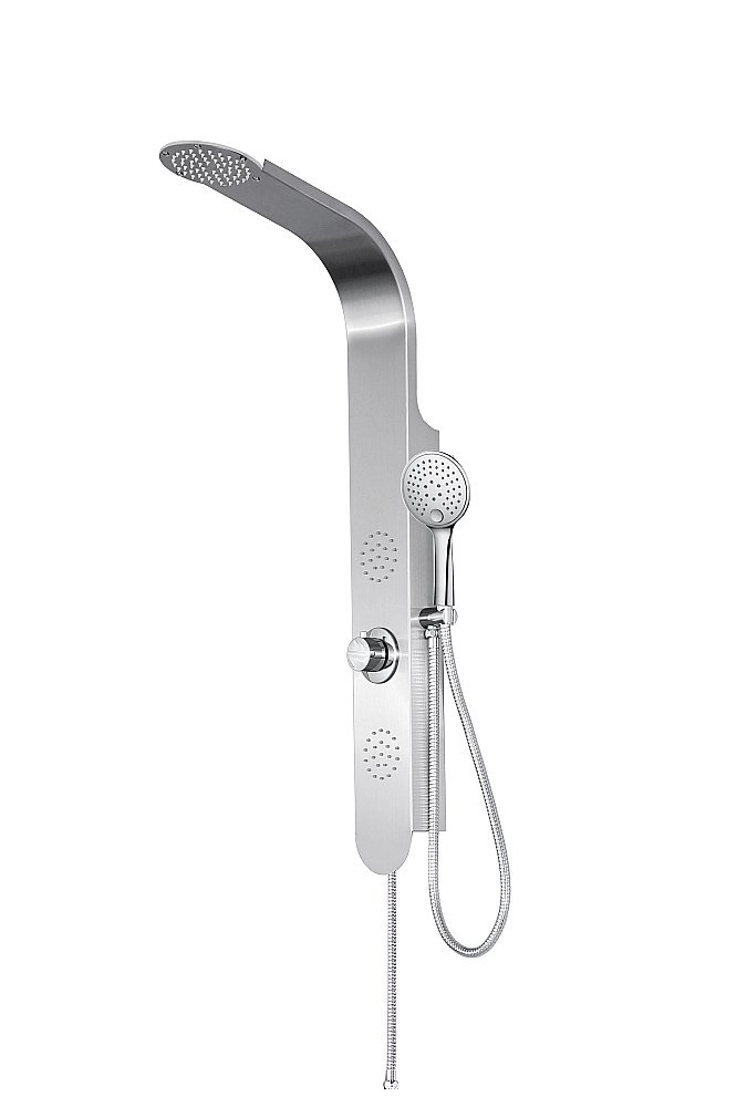 Душевая панель Taliente TA-G-S03C стальная/хром купить в интернет-магазине сантехники Sanbest