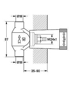 Механизм скрытого вентиля Grohe 29803 000 купить в интернет-магазине сантехники Sanbest
