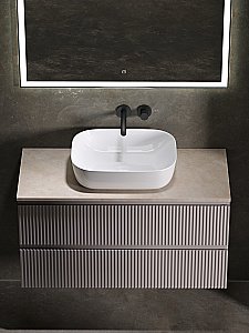 Тумба с раковиной Sancos SNOB R 100 со столешницей, Doha Soft для ванной в интернет-магазине Sanbest