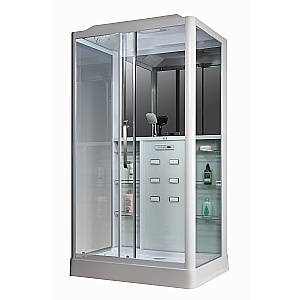 Душевая кабина Loranto Selak CS 127 90х120 прозрачное стекло/профиль белый купить в интернет-магазине Sanbest