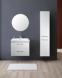 Тумба с раковиной Tempo Azario Ника 70 CS00092801 белая для ванной в интернет-магазине Sanbest