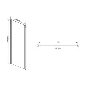 Душевой уголок Vincea Intra VSR-1I809090CL 80x90 купить в интернет-магазине Sanbest