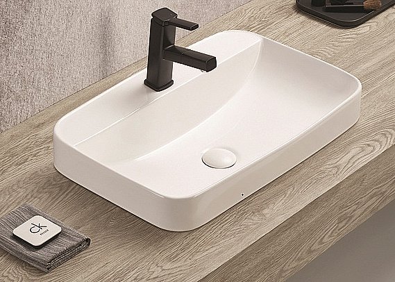 Раковина накладная CeramaLux N 60 78699 белая купить в интернет-магазине Sanbest