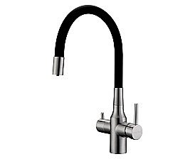 Смеситель для кухни Paulmark Salix Sa213419-BS брашированная сталь купить в интернет-магазине сантехники Sanbest