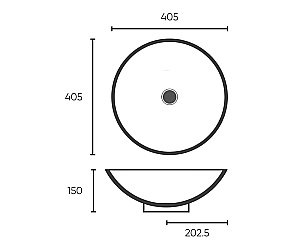 Раковина накладная Bronze de Luxe Sphera 40,5 6203 бронза купить в интернет-магазине Sanbest