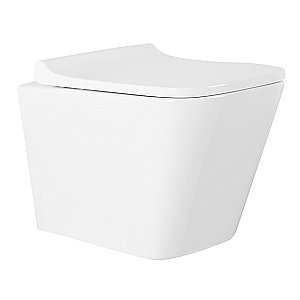 Унитаз подвесной Azario Teramo 4551+AZ-0052 с инсталляцией Loranto безободковый, с сиденьем микролифт, белый купить в интернет-магазине Sanbest