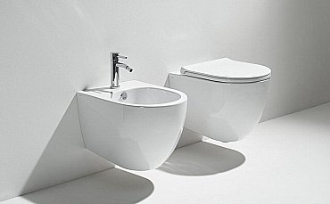 Унитаз подвесной SIMAS Vignoni VI18bi matt безободковый, белый матовый купить в интернет-магазине Sanbest