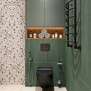 Унитаз подвесной Bien HARMONY HRKA052N5VP0B7000 черный матовый, с крышкой микролифт, безободковый купить в интернет-магазине Sanbest