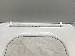 Унитаз напольный CeramaLux 1218A белый, безободковый, с бачком, с крышкой микролифт купить в интернет-магазине Sanbest