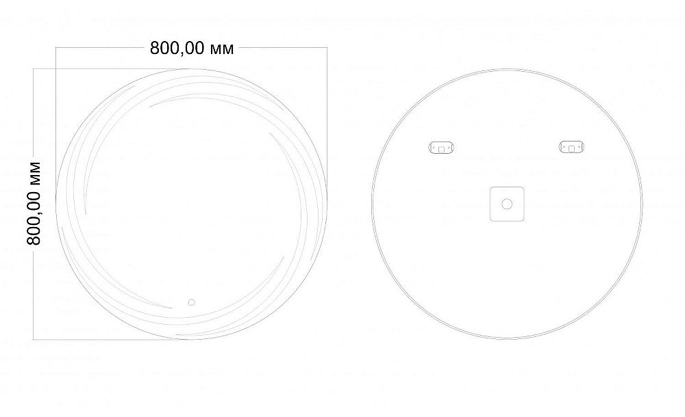 Зеркало Art&Max ROMANTIC AM-Rom-800-800-DS-F в ванную от интернет-магазине сантехники Sanbest