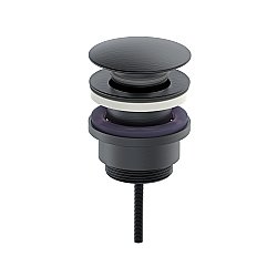 Донный клапан для раковины Oliveeka OL-SS07-BGM оружейная сталь матовая купить в интернет-магазине сантехники Sanbest