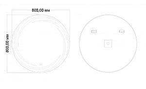Зеркало Art&Max ROMANTIC AM-Rom-800-800-DS-F в ванную от интернет-магазине сантехники Sanbest