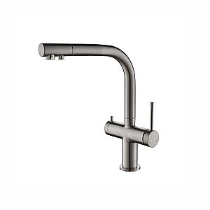 Смеситель для кухни Aquatek Европа AQ1385BGM оружейная сталь купить в интернет-магазине сантехники Sanbest