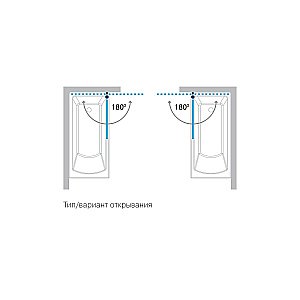 Шторка на ванну Koller Pool Waterfall Line QP93 75 матовая купить в интернет-магазине Sanbest