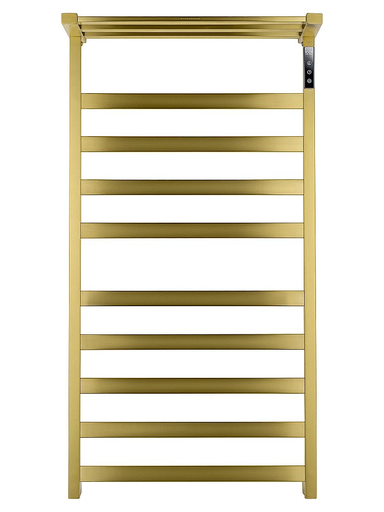 Полотенцесушитель электрический WONZON & WOGHAND FRANKFURT, Брашированное золото (WW-1029-BG) купить в интернет-магазине сантехники Sanbest