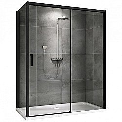 Душевой уголок Abber Komfort S92B 170 прозрачный/черный купить в интернет-магазине Sanbest