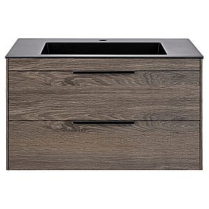 Тумба с раковиной Vincea Chiara 2D 800 R.Oak для ванной в интернет-магазине Sanbest