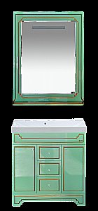 Зеркало Misty Praga 74x100 Зеркало салатовая/ патина в ванную от интернет-магазине сантехники Sanbest