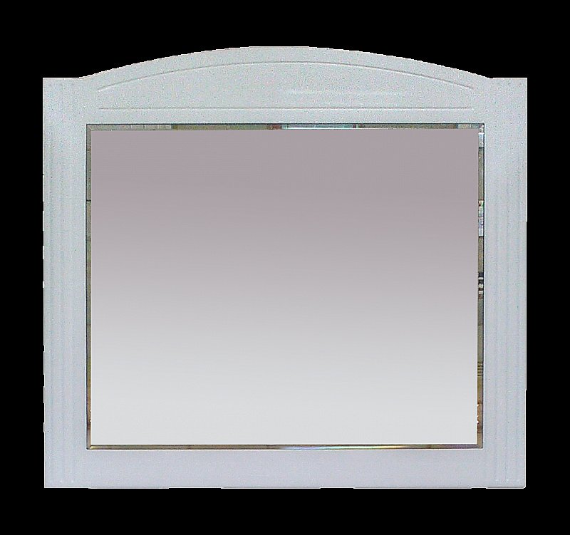 Зеркало Misty Эльбрус 94x85 белая эмаль в ванную от интернет-магазине сантехники Sanbest