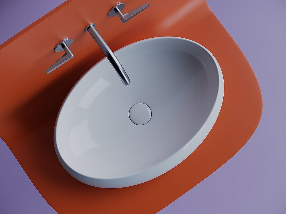 Раковина накладная Ceramica Nova Element 56 CN5033 белая купить в интернет-магазине Sanbest