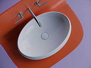 Раковина накладная Ceramica Nova Element 56 CN5033 белая купить в интернет-магазине Sanbest