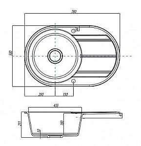 Кухонная мойка Акватон Амира 78 жемчуг купить в интернет-магазине сантехники Sanbest
