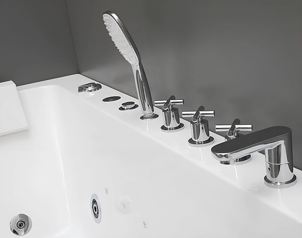 Ванна акриловая CeruttiSpa 9947 170x80 с гидромассажем белая купить в интернет-магазине Sanbest