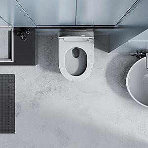 Унитаз подвесной Abber Ultra AC1302 белый, безободковый, с крышкой микролифт купить в интернет-магазине Sanbest