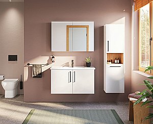 Зеркальный шкаф VitrA Core 66912 100 антрацит купить в интернет-магазине сантехники Sanbest