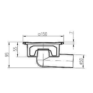 Душевой трап PAINI 326XN 15 Neptun, хром купить в интернет-магазине Sanbest