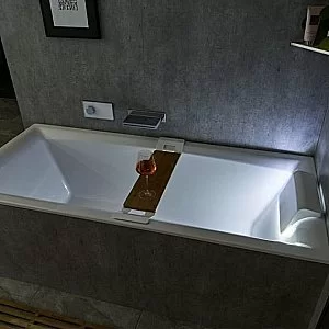 Акриловая ванна Riho Still Square Led 170x75 белая купить в интернет-магазине Sanbest