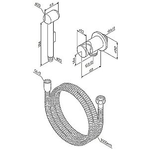 Гигиенический душ AM.PM F0202100 купить в интернет-магазине сантехники Sanbest