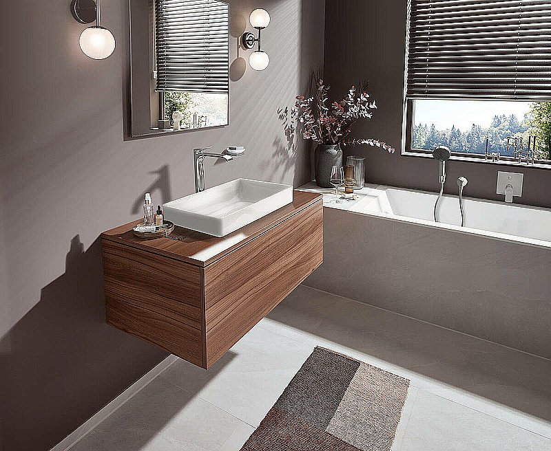 Смеситель для раковины Hansgrohe Vivenis 75042700 белый матовый купить в интернет-магазине сантехники Sanbest