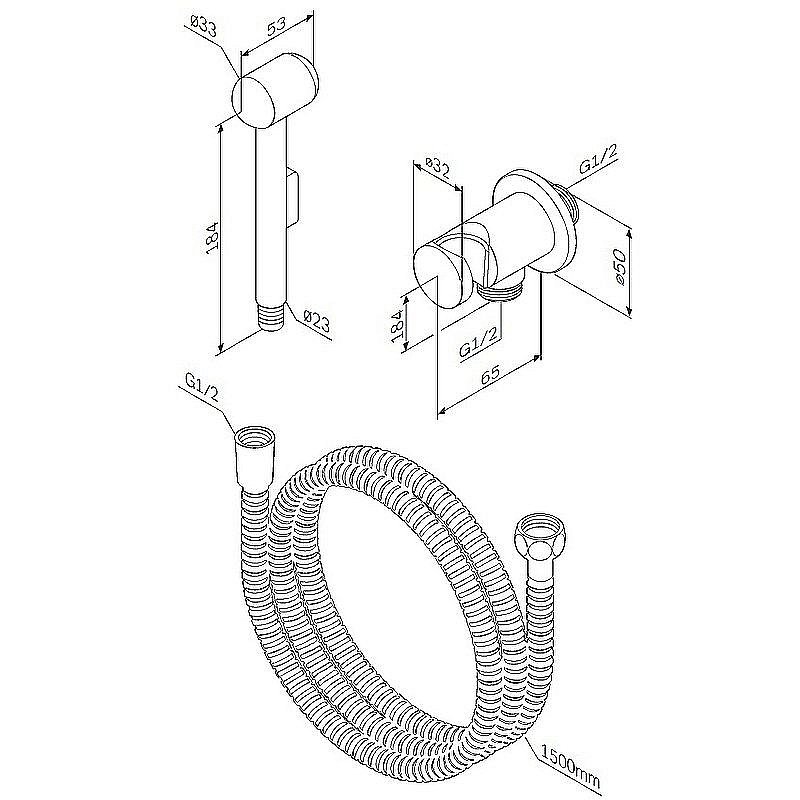 Гигиенический душ AM.PM F0202100 купить в интернет-магазине сантехники Sanbest