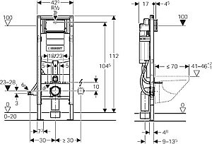 Инсталляция для унитаза Geberit Duofix UP 320 111.350.00.6 купить в интернет-магазине сантехники Sanbest