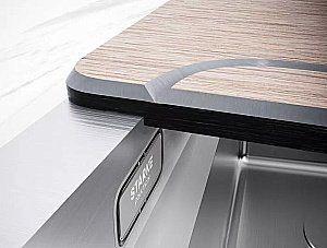 Кухонная мойка Paulmark NEXT-MULTI SINK 58 PM785845-BS нержавеющая сталь купить в интернет-магазине сантехники Sanbest