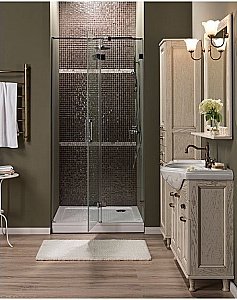 Душевая дверь Aquanet Beta NWD6221 90 стекло прозрачное/профиль хром купить в интернет-магазине Sanbest