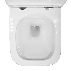 Унитаз подвесной Azario Pro PRO-0002 белый, безободковый, с крышкой микролифт купить в интернет-магазине Sanbest