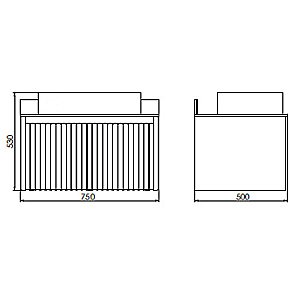 Тумба с раковиной Comforty Марсель 75 (T-Y9378) белая для ванной в интернет-магазине Sanbest