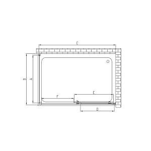 Душевой уголок Vincea ALPHA VSR-3AL 150x80 хром/текстурное купить в интернет-магазине Sanbest