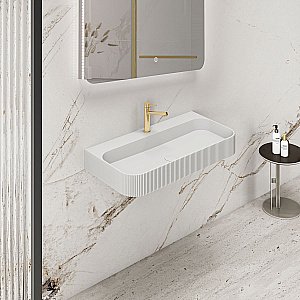 Раковина подвесная Vincea 90 VWB-6SG90MW белая матовая купить в интернет-магазине Sanbest