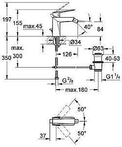 Смеситель для биде Grohe Allure Brilliant 23117 000 купить в интернет-магазине сантехники Sanbest