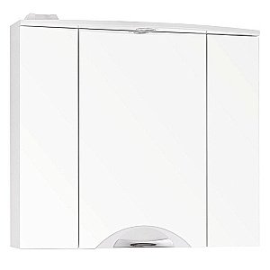 Зеркальный шкаф с подсветкой Style Line ЖАСМИН ЛС-000010036 80 белый купить в интернет-магазине сантехники Sanbest